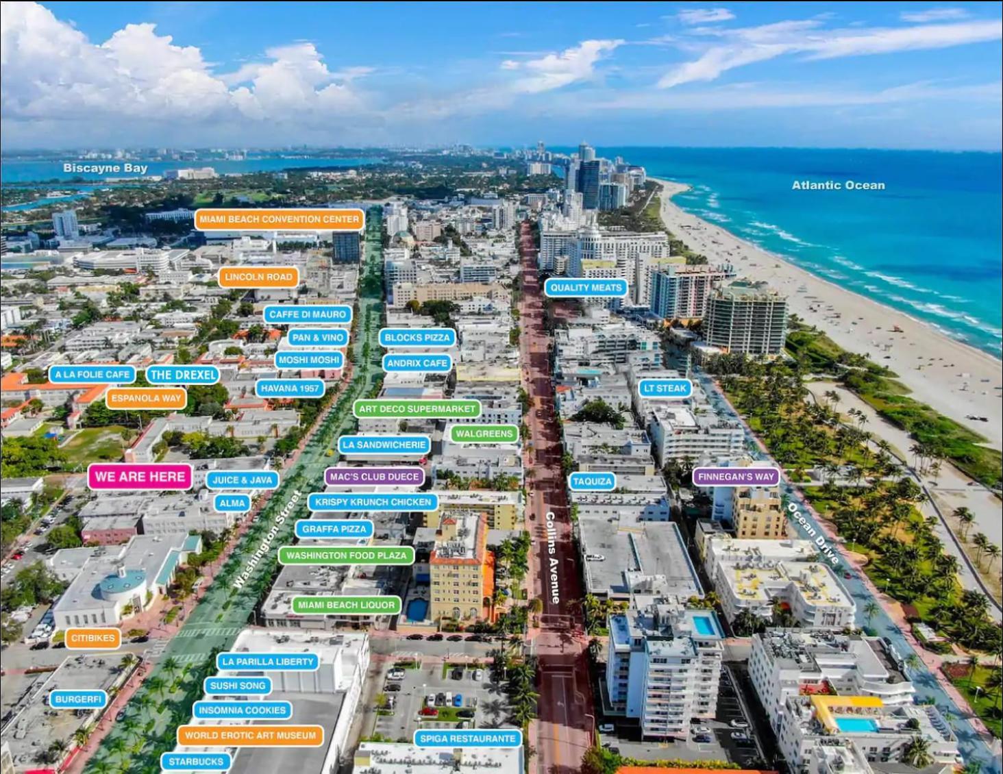 2 Bedroom Apartment 3 Minute Walk To South Beach & Ocean Drive 迈阿密海滩 外观 照片